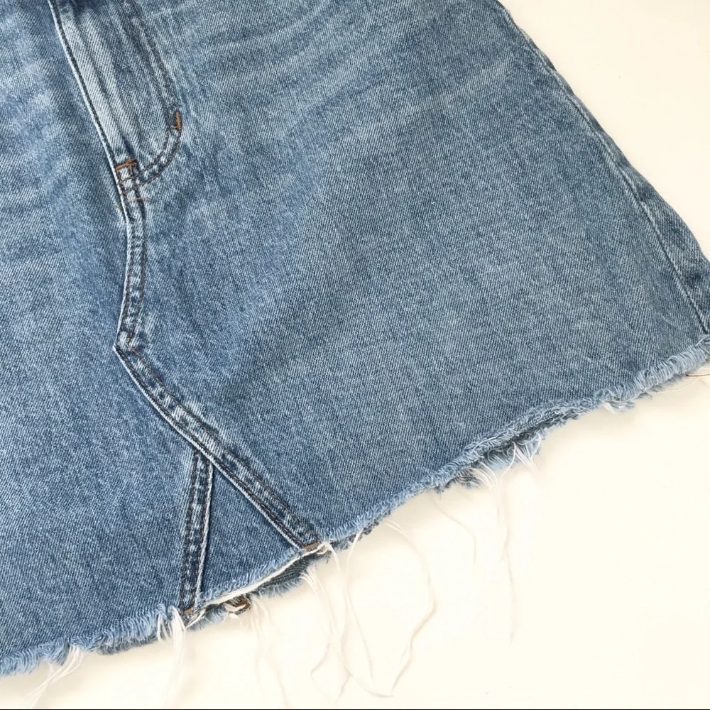 Madewell Rigid A-Line Denim Mini Skirt - Picture 8 of 13
